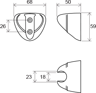 Plastic shower holder