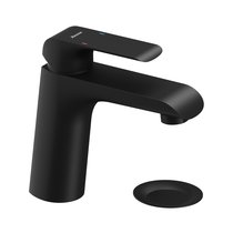 Äravoolu juhtimisega kraanikausi püstsegisti Click-Clack, Flat black
