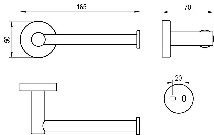 Tualettpaberihoidja Kona KN 400