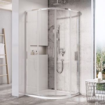 Quadrant shower enclosures