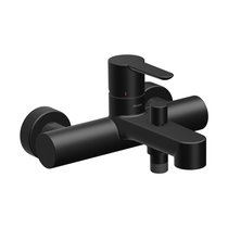 Seinapealne vannisegisti Puri black, ümberlülitusega