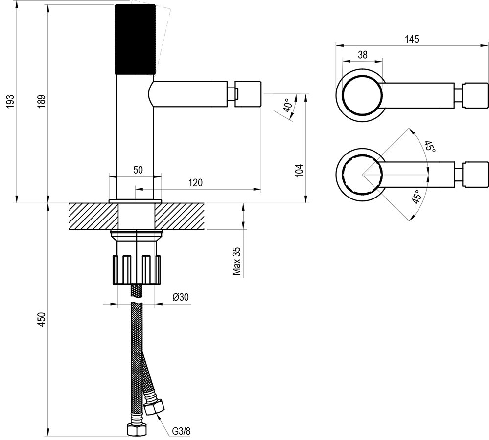 Bidee segisti Revers RV 056.00