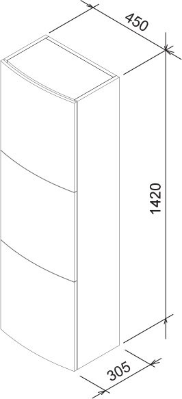 Kõrge kapp SB Evolution (suletud)