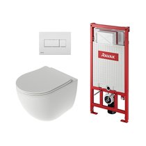 SETWC1 WC-pott Chrome AquaSpin komplekt, komplektis SoftClose prill-laud