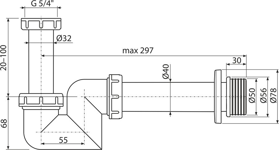 Bidet siphon