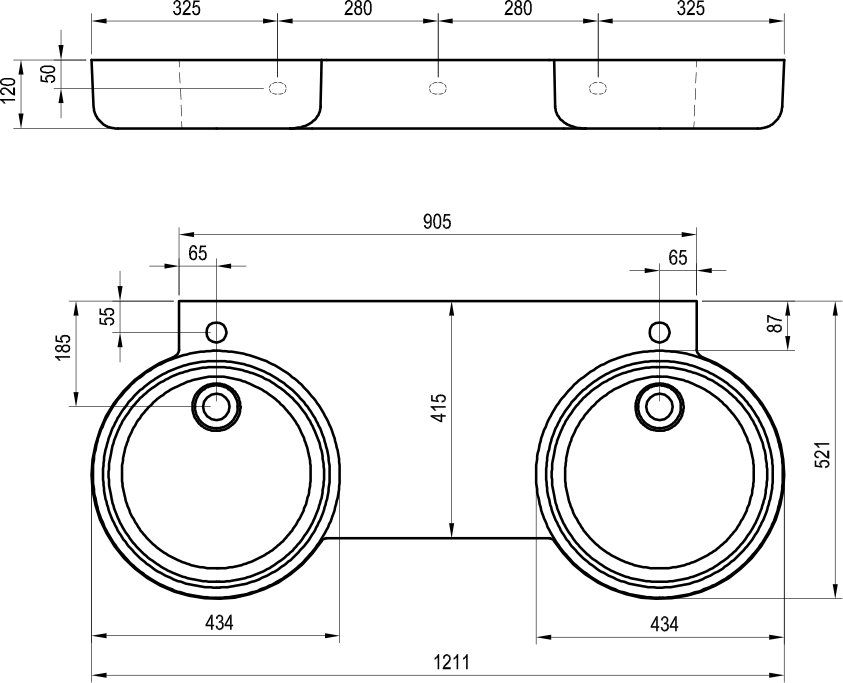 Topeltvalamu ARC 120, auguga segisti jaoks