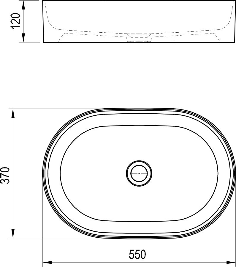 Keraamiline valamu Ceramic Slim O